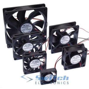 5V or 12V Axial Sleeve Bearing Burshless Fan 40mm 60mm 80mm 120mm - Picture 1 of 8