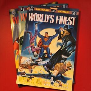 World's Finest Worlds at War  1-3 1990 DC Graphic Novel FN+ Complete Series