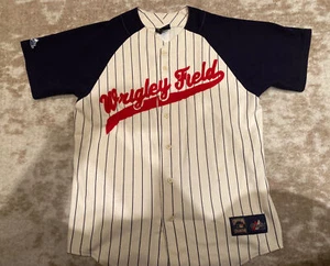 Vintage Wrigley Field Chicago Cubs Majestic Cooperstown Kollektion Trikot Größe Medium - Bild 1 von 12