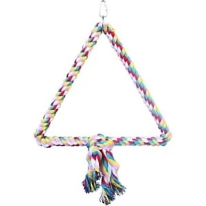 AE Cage Company Happy Beaks Triangle Cotton Rope Swing for Birds Foot Exercise - Picture 1 of 1