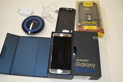Samsung Galaxy S7 Edge bundled / See Full Description Below / Silver Titantium - Image 1 of 4