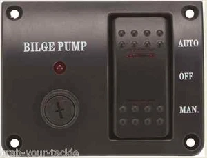Bilge Pump Switch Panel Auto/Off/Manual Rocker Switch 12 volt Marine Switch - Picture 1 of 1