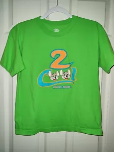 Chuck E Cheese 2 Cool T-Shirt Green Size 14-16 Youth Large - Picture 1 of 4
