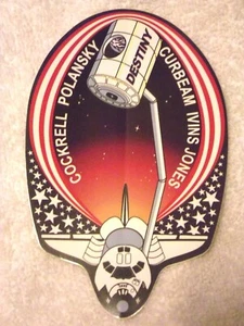 STS-98 Official NASA Patch Sticker 1st Spaceflight 3rd Millennium 5 Astronauts - Picture 1 of 2