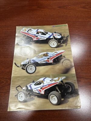 Rare Vintage Tamiya Grasshopper II  Poster 10 in x 14 in  Two Sided.  MRC - Image 1 of 4