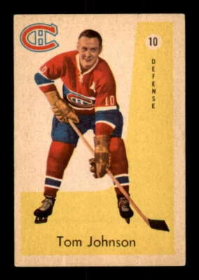 Parkhurst #10 1959-60 Tom Johnson EX/EX+ Canadiens 549826 Foto 1 de 2