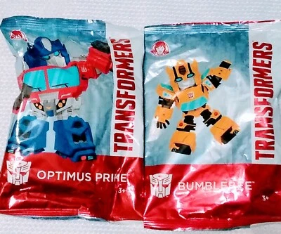 Lot of 2 Wendy's kids meal toys Transformers Optimus Prime, BumbleBee Hasbro - Image 1 of 3