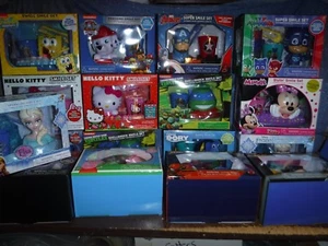 NIP Smile Sets Toothbrush & Holder Rinse Cup Disney Marvel TMNT Hello Kitty Spo - Picture 1 of 37