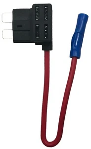 Soporte de grifo de fusible en línea ATC / ATO calibre 16 10 amperios - Agregue un adaptador de circuito - Imagen 1 de 2