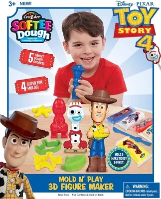 Disney Toy Story 4 MOLD N' PLAY 3D FIGURE MAKER Make Woody & Forky w/ Soft Dough - Bild 1 von 4