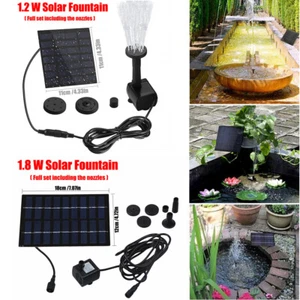  Solar Power Fountain Submersible Floating Water Pump Bird Bath Pond Garden Pool - Bild 1 von 19