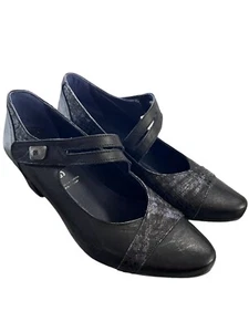 Talla 8 (38) Mujer’s DorKinG Mary Jane’s Metálico Peltre Azul Marino Zapatos Tacones - Imagen 1 de 11