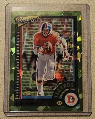 John Elway 2022 Panini Classics SP Green Ice Prizm Parallel #d /25 - Broncos 🔥 - Image 1 of 2