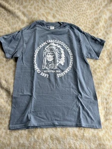 Lake Chargoggagoggmanchauggagoggchaubunagungamaugg Webster MA Tshirt Size Medium - Picture 1 of 3
