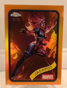 2025 Topps Chrome Marvel JACKPOT True Orange Refractor 10/25 #81 - Picture 1 of 3