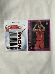 2025-26 Topps Basketball Yang Hansen RC Pink Foil #216 + Generation Now #GN-16 - Picture 1 of 2