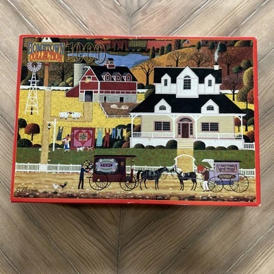 RoseArt Hometown Collection "Valentine's Day" 1000 Piece Jigsaw Puzzle Complete - Image 1 of 3