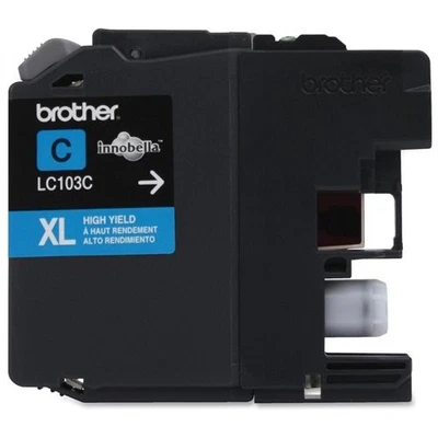 Brother Genuine Innobella LC103C High Yield Cyan Ink Cartridge (LC103C) - Image 1 of 4