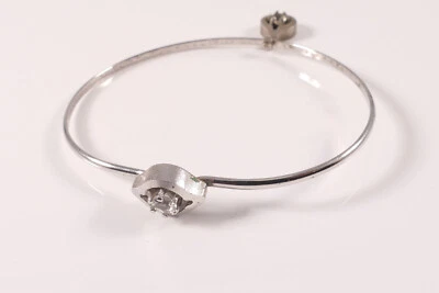 Armreif & Anhänger Teka 925 Silber weiße Steine Theodor Klotz Pforzheim Set - Bild 1 von 4