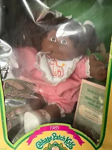1985 Cabbage Patch Kids Doll “Flora April” COLECO BNIB “ROUGH” African American - Picture 1 of 13