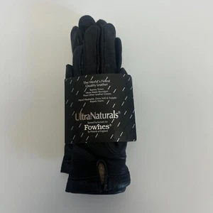 Neu Fownes Echtleder Handschuhe schwarz Größe M 100% Kaschmirfutter weich! - Bild 1 von 3