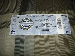 (1) 2009 NEW YORK YANKEES SEASON TICKET STUB 6.3.09 WORLD SERIES CHAMPIONS - Bild 1 von 2
