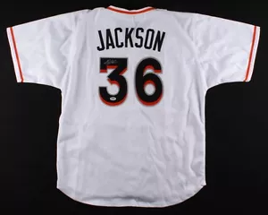 Edwin Jackson Signed Marlins Jersey (PSA Hologram) Pitched a No Hitter 06/25/10 - Picture 1 of 4