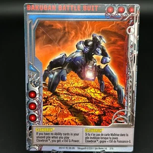 Tarjeta traje de batalla Bakugan CLAWBRUK 2011 BA5107-RE-SM-GBL 2/1b MECHTANIUM SURGE - Imagen 1 de 8
