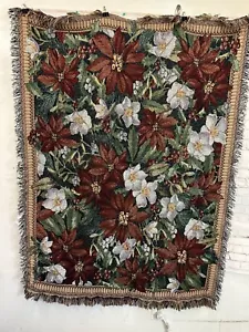 Tapestry Throw Blanket (floweral Theme) - Picture 1 of 2