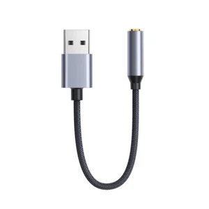 20CM USB Sound Card USB To 3.5mm Audio Earphone Adapter External Sound Card - Afbeelding 1 van 10