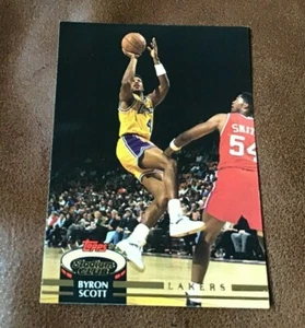 🏀 1992-93 TOPPS STADIUM CLUB BYRON SCOTT LAKERS Basketball Card #22 - Picture 1 of 2