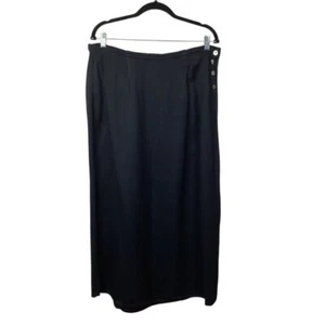 Maxi gonna donna toni sottili S/M nera made in USA - Foto 1 di 8