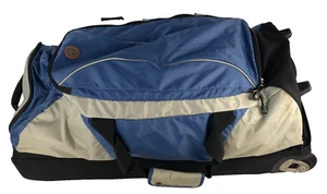 Timberland Rolling Duffle Bag Luggage Blue Grey Black 28” - Picture 1 of 17