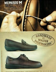 publicité Advertising 0821 2003  chaussures Mephisto  handmade by master