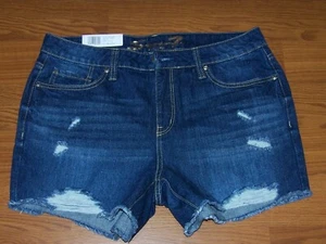 Size 10 Womens Misses Seven 7 Weekend Short Jean Shorts - Picture 1 of 4