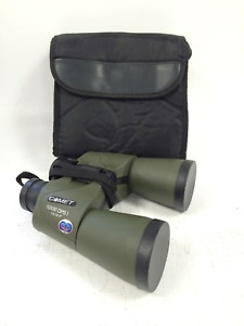 COMET 10X50 DPS I Field 6.5 Wide Army Green Binoculars w/ Soft Black Carry Case