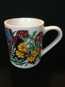 Floral Butterfly Coffee Mug Imported by McCrory Stores - Imagen 1 de 6