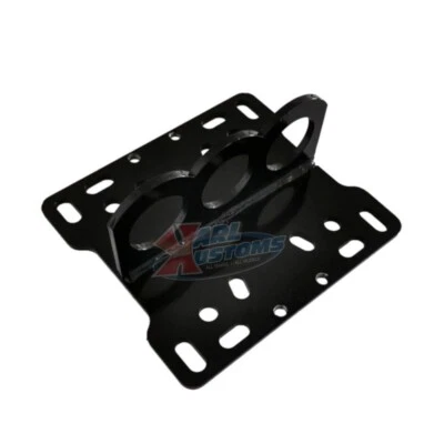 Universal 3/16" Heavy Duty Steel Engine Lift Plate 2 and 4 Barrel 4150 LS1 Black - Image 1 of 4