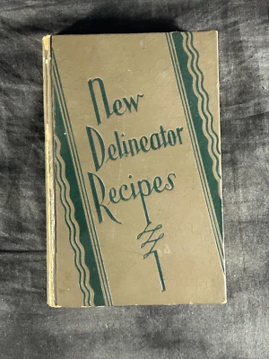 1929 New Delineator Recipes Vintage Cookbook Deco Hardcover Butterick Antique - Image 1 of 4