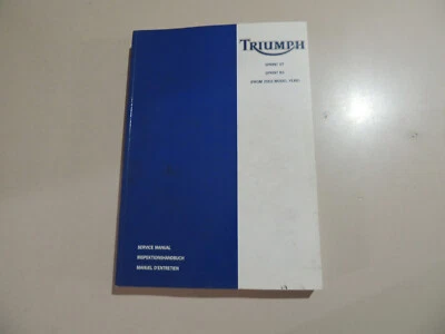 TRIUMPH Sprint ST / RS (955ccm) Werkstatthandbuch Wartung Reparatur 2002 - Bild 1 von 4