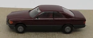 Micro Herpa Ho 1/87 Mercedes Benz 560 Secco Marrone Scuro No. Box+Decorazioni - Foto 1 di 6