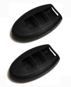 NEW LOT OF (2) TWO SILICONE REMOTE COVER TO FIT MANY NISSAN MODELS FOB BLACK - Picture 1 of 3