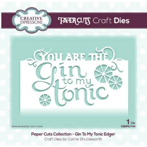 Creative Expressions Paper Cuts Edger Craft Dies - Gin To My Tonic - Bild 1 von 5