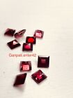 Garnet Loose Gemstone Square Faceted Cut 5x5 MM Natural Calibrated 2 Pcs Lot E