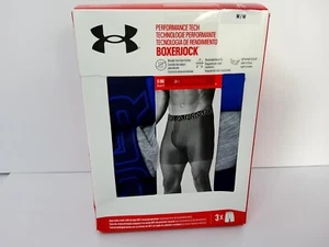 Under Armour UA 3er Pack Performance Tech 6" Boxerjock Three Boxershorts blau - Bild 1 von 5