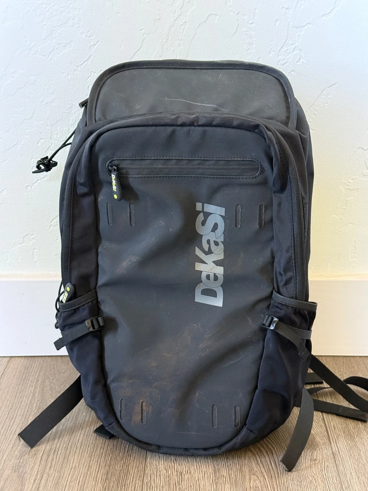 DeKasi GoPro Seeker Weatherproof Backpack-Adjustable Straps Black With Green - Image 1 of 4