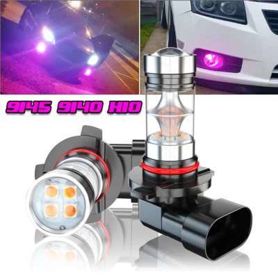 For Ford F 150 2006-2020 9145 pink purple LED Fog Light Bulbs Golden light 2X - Image 1 of 4