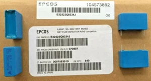 75 Stück Folienkondensatoren Epcos B32523Q8334J 0,33uF 630V 5% MKT RM22,5 - Picture 1 of 1