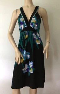 T TAHARI Floral Print Pullover V-Neck Sleeveless Casual Dress (Size XS) - Picture 1 of 12
