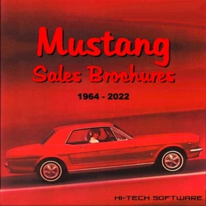 Ford Mustang Sales Brochures 1964 - 2022 digital collection DVD-ROM - Picture 1 of 5